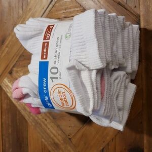 Wonder Nation 10 girl Cushion Crew Socks